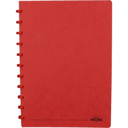 Atoma schrift, ft A4, 144 bladzijden, geruit 5 mm, rood