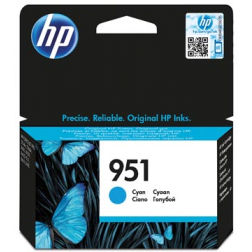 HP inktcartridge 951, 700 pagina's, OEM CN050AE, cyaan