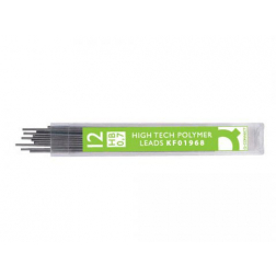 Q-CONNECT potloodstiften 0,7 mm HB etui van 12 stuks