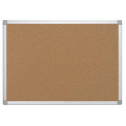Q-CONNECT kurkbord, met aluminium frame, 60 x 45 cm
