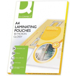 Q-CONNECT lamineeretui A4 2x 80 micron 100 stuks