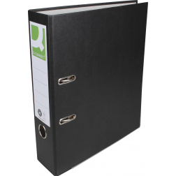 Q-CONNECT ordner, voor ft A4, uit Recycolor papier, rug van 8 cm, zwart