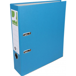 Q-CONNECT ordner, voor ft A4, uit Recycolor papier, rug van 8 cm, blauw