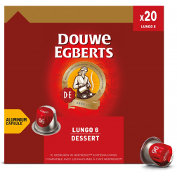 Douwe Egberts Lungo Dessert koffiecapsules, pak van 20 stuks