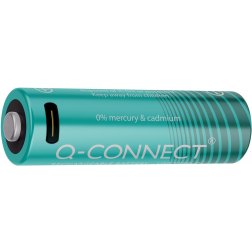 Q-CONNECT USB-C herlaadbare batterijen AA, blister van 4 stuks
