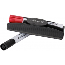 Q-CONNECT bordenwisser, voor whiteboard, magnetisch, incl 2 whiteboardmarkers