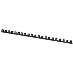 Q-CONNECT bindrug 12mm 21 rings 100 stuks zwart