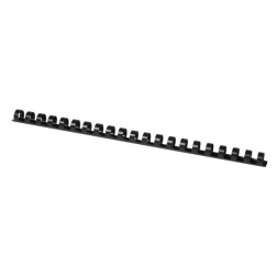 Q-CONNECT bindrug 14mm 21 rings 100 stuks zwart