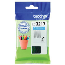 Brother inktcartridge, 550 pagina's, OEM LC-3217C, cyaan