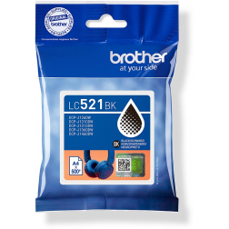 Brother inktcartridge, 500 pagina's, OEM LC-521BK, zwart