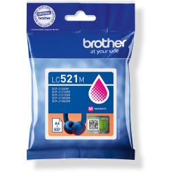 Brother inktcartridge, 500 pagina's, OEM LC-521M, magenta