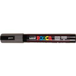 Uni POSCA paintmarker PC-5M, 1,8 - 2,5 mm, diepgrijs