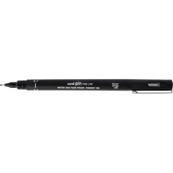 Uni Pin fineliner, ronde punt, 0,7 mm, zwart