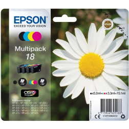Epson inktcartridge 18, 175 pagina's, OEM C13T18064012, 4 kleuren