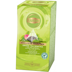 Lipton thee Exclusive Selection, groene thee Sencha, doos van 25 zakjes
