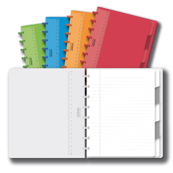 Adoc Colorlines schrift, ft A5, 144 bladzijden, gelijnd, geassorteerde kleuren