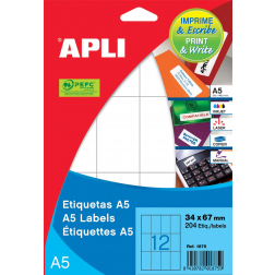 Apli juweliersetiketten ft 8 x 45 mm (b x h), etui van 765 stuks