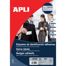 Apli zelfklevende badge, pak van 20 stuks