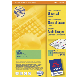 Avery Etiketten ft 76 x 39 mm (b x h), 192 etiketten per doos