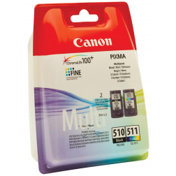 Canon inktcartridge PG-510 en CL-511, 220 pagina's, OEM 2970B010, 4 kleuren