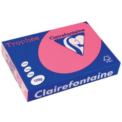 Clairefontaine Trophée Intens, gekleurd papier, A4, 120 g, 250 vel, fuchsia