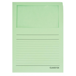 Class'ex L-map met venster pastelgroen