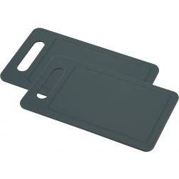 Cosy snijplank Fresco, ft 25 x 14 x 0,6 cm, grijs, set van 2 stuks