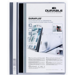Durable personaliseerbare snelhechtmap Duraplus grijs