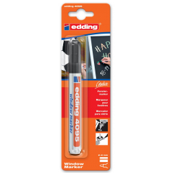 Edding Krijtmarker e-4095 zwart (1 stuk op blister)
