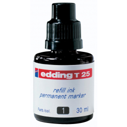Edding navulinkt voor permanent markers e-T25 zwart, 30 ml