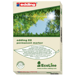 Edding permanent marker Ecoline e-22 set van 4 stuks in geassorteerde kleuren