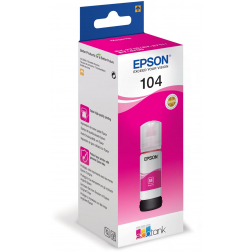 Epson inktfles 104, 7.500 pagina's, OEM C13T00P340, magenta