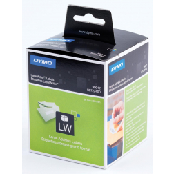 Dymo etiketten LabelWriter ft 89 x 36 mm, wit, 520 etiketten