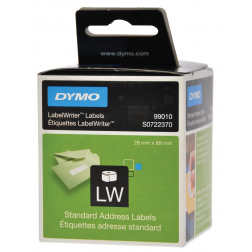 Dymo etiketten LabelWriter ft 89 x 28 mm, wit, 260 etiketten