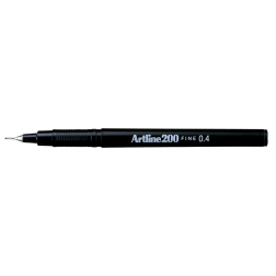 Artline 200 fineliner, zwart