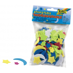Folia mosgummi figuren manen en sterren