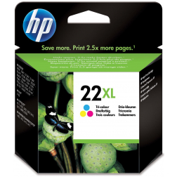 HP inktcartridge 22XL, 415 pagina's, OEM C9352CE, 3 kleuren