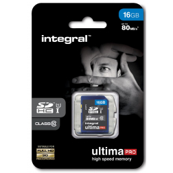 Integral UltimaPro SDHC geheugenkaart, klasse 10, 16 GB