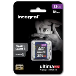 Integral UltimaPro SDHC geheugenkaart, klasse 10, 32 GB