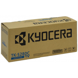 Kyocera toner TK-5280, 11.000 pagina's, OEM 1T02TWCNL0, cyaan