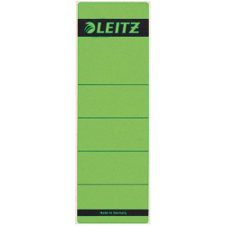 Leitz rugetiketten, zelfklevend, ft 6,1 x 19,1 cm, pak van 10 stuks, groen