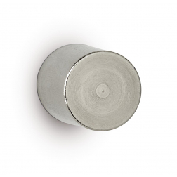MAUL neodymium cylinder magneet, ft 16 x 20 mm, trekkracht 9 kg, zilver, blister van 4 stuks