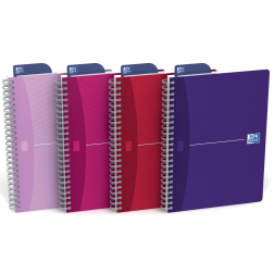 Oxford Office My Style spiraalschrift, 180 bladzijden, ft A5, gelijnd, geassorteerde kleuren