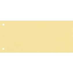 Oxford verdeelstroken 24 x 10,5 cm, 2-gaats, geel, 100 stuks