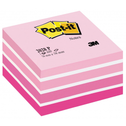 Post-it Notes kubus, 450 vel, t 76 x 76 mm, roze