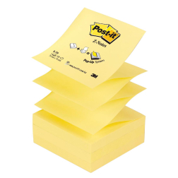Post-it Z-notes, 100 vel, ft 76 x 76 mm, geel
