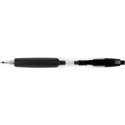 Q-CONNECT balpen, met grip, medium punt, zwart
