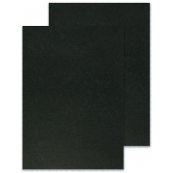 Q-CONNECT dekblad A4 leder 250 grams 100 stuks zwart