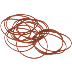 Q-CONNECT elastieken, breedte 1,5 mm, lengte 80 mm, 100g, rood