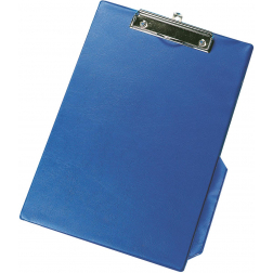 Q-CONNECT klemplaat, PP, ft A4, blauw